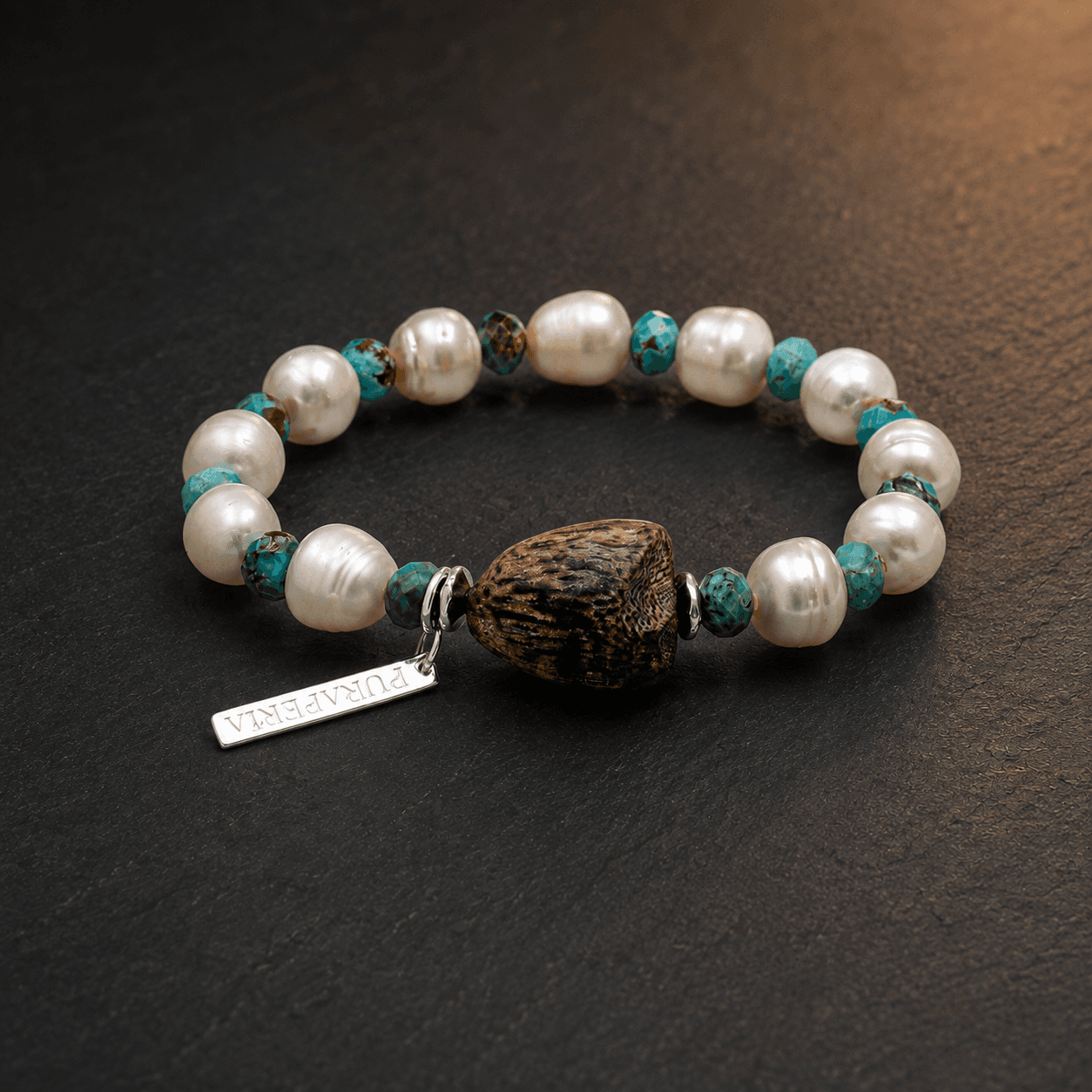 Green Notes & Pearl Bracelet