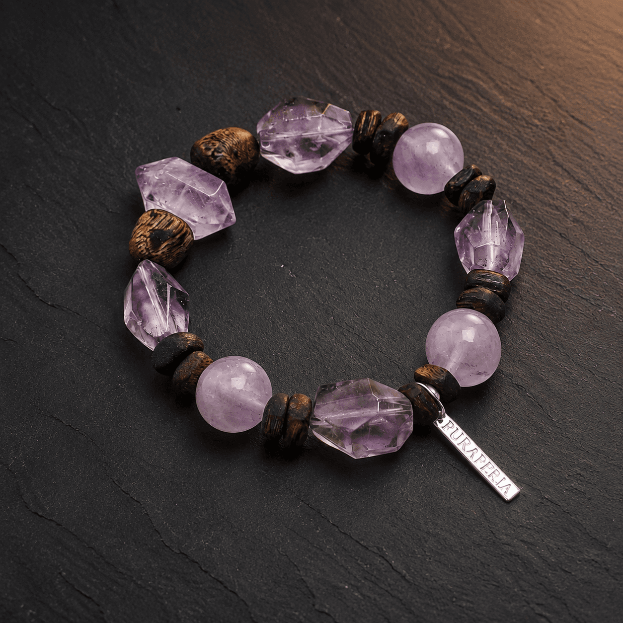 Violet Wood Bracelet